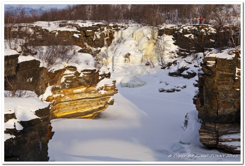 Abisko Canyon Frozen Waterfall