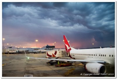 Approaching Storm at Melbourne Airport