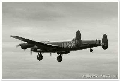 Avro Lancaster on approach