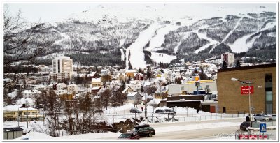 Narvik - flanked by ski runs