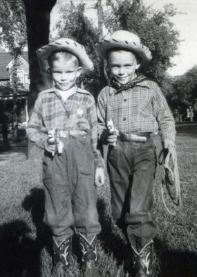 Larry and Roger as Butch and Sundance