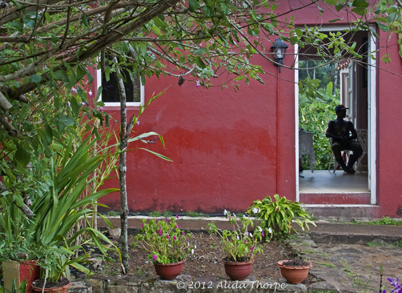 inside red house