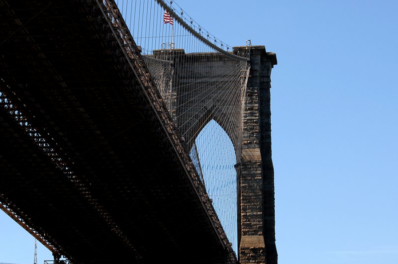 under the Brooklyn Bridge