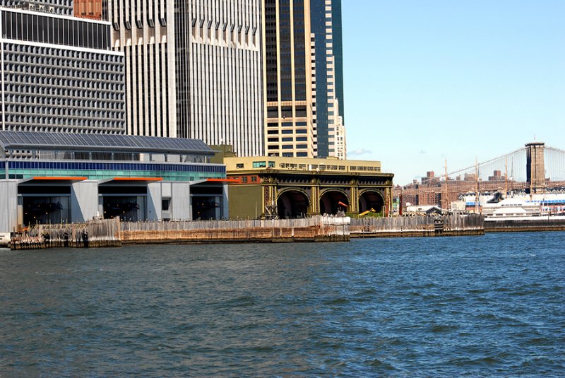 Ferry Terminal and Brooklyn Bridge