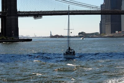 in the shadow of the manhattan bridge