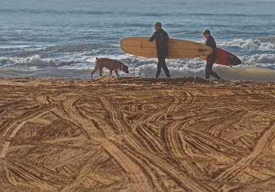 Father and Son Surfers
