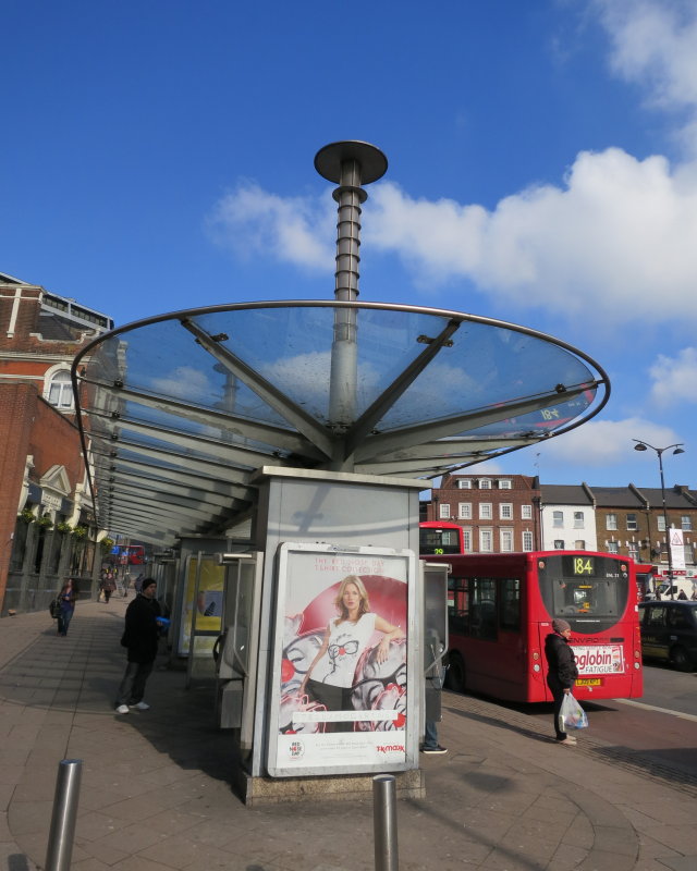 Inter-stellar  raygun, cunningly  disguised  as  a  bus  shelter.