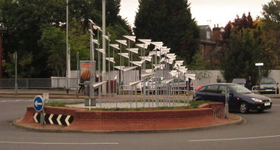 An  unusual  roundabout  decoration.
