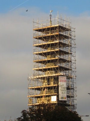 Restoration  work  on  a  London  landmark