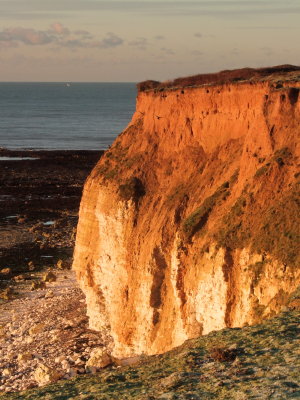 Not so much a cliff,more like a chocolate sponge.