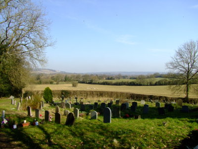 Looking  east  from  St. Mary's  graveyard.