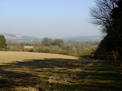 Looking  back  to  Otford  and  the  Darenth  Valley
