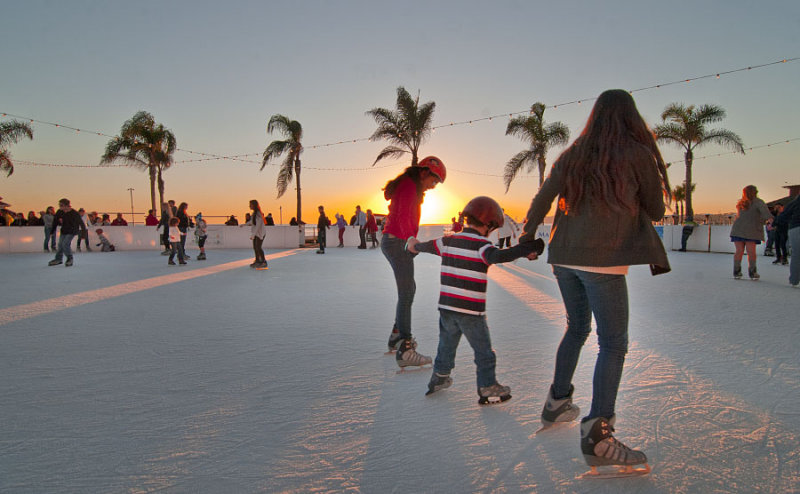 Skating With Palms- Hotel Del  9906