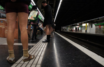 No Pants 2013, Barcelona.