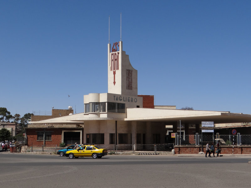 Art deco architectue in Asmara, Eritrea.