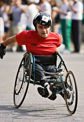 20K wheelchair winner, Robert Jenner of Thomaston CT