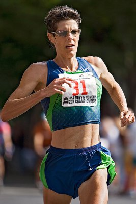 Marla Runyan of Eugene, Oregon - Women's 20K winner