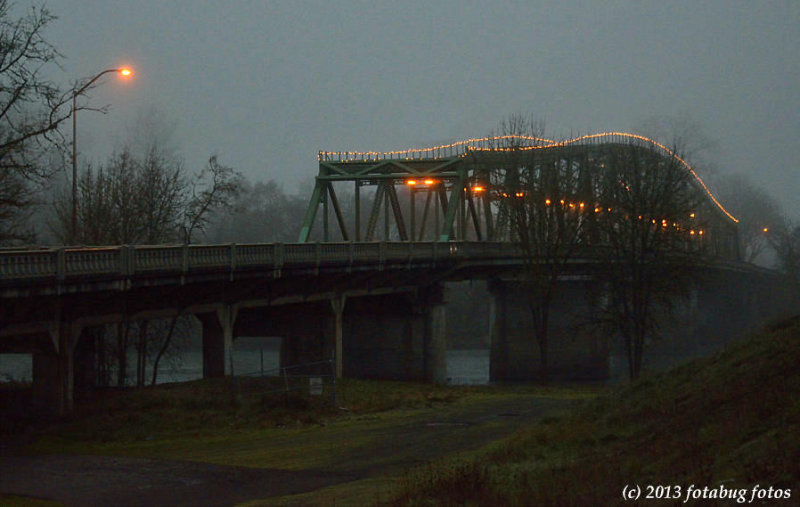 Springfield Bridge In A Fog