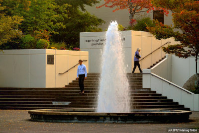 Entrance to Springfield Library and City Hall