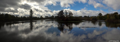 Storm Breaking Up Over Delta Ponds