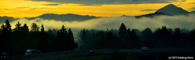 Sunrise over the Cascades