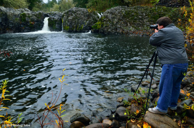 John photographing Wildwood Falls