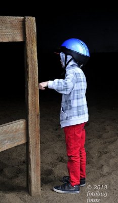 Jayden Waiting to Ride Again