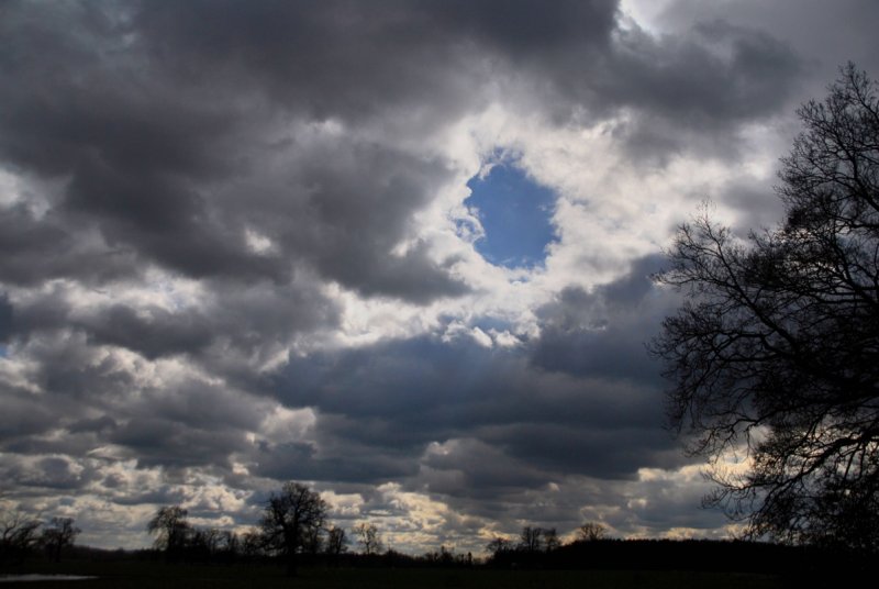 The clouds parted...