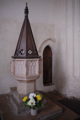 Font and flowers
