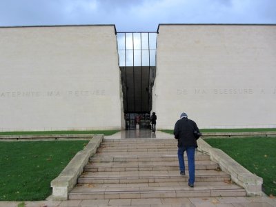 we'll end our trip at the Caen Memorial and Peace Center