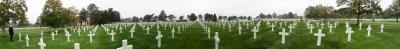 panorama of the American military cemetery near Colleville-sur-Mer