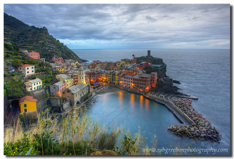 The Cinque Terre - Vernazza on a Cloudy Morning