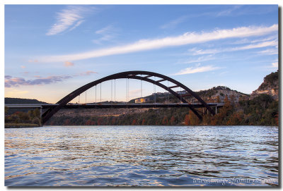Pennybacker Bridge from the River