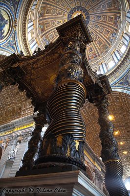 Berninis Canopy at St. Peters Basilica