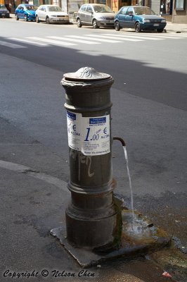 A drinking fountain in Rome