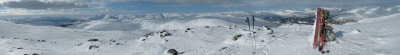 view from Kaldafjellet mountain