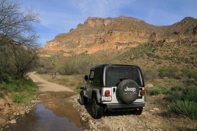 The Jeep on FR 4 Tonto National Forest
