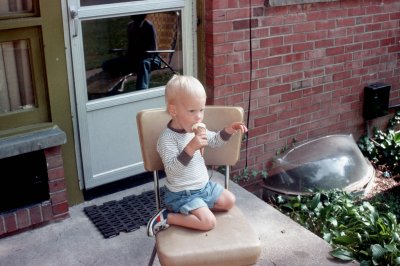 01 Keith with cone on Beths back porch 01.jpg