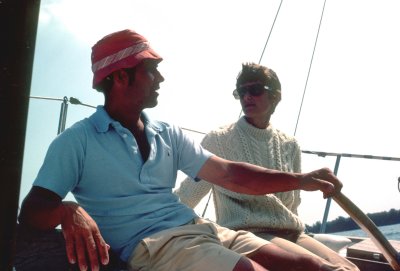 01 Houghty Wetherald and Christine Bryant on Houghty's boat in Lake Ontario.jpg