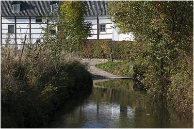 Zinselbeek met zicht op Schoermolen