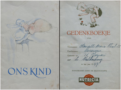 Baby-gedenkboekje van Nutricia