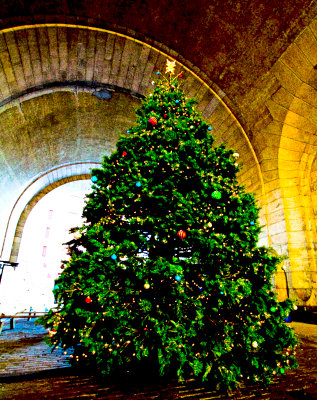 The Archway at DUMBO Christastree