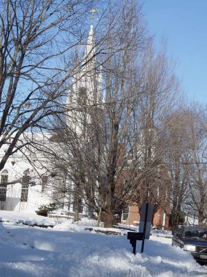 Jan. 5: Wiscasset from the Library. 