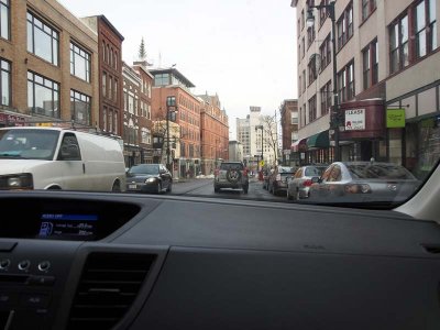 ....and downtown.