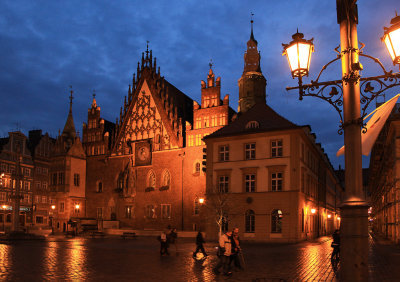 Wrocław by Night,Poland