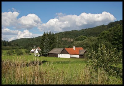 Wide spread homesteads  in Bohemia