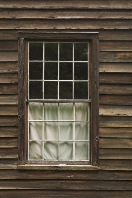 Back window to Shoemaker Shop