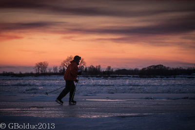 Rencontre inattendue d'un patineur_Unexpected encounter of a skater