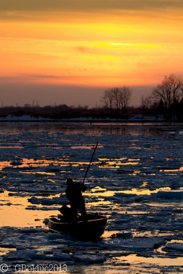 En mauvaise postion mais beau coucher de soleil