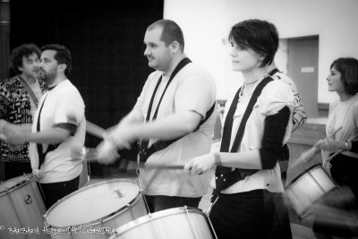 drummer performance at the charity evening